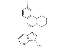 3-{[2-(3-fluorophenyl)-1-piperidinyl]carbonyl}-1-methyl-1H-indole