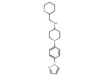 1-[4-(1H-pyrazol-1-yl)phenyl]-N-(tetrahydro-2H-pyran-2-ylmethyl)-4-piperidinamine