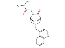 N,N-dimethyl-2-[(1S*,5R*)-7-oxo-3-(quinolin-4-ylmethyl)-3,6-diazabicyclo[3.2.2]non-6-yl]acetamide
