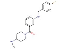 1-{3-[(4-fluorobenzyl)amino]benzoyl}-N-methylpiperidin-4-amine