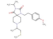 3-isopropyl-1-[2-(4-methoxyphenyl)ethyl]-8-[1-methyl-2-(methylthio)ethyl]-1,3,8-triazaspiro[4.5]decane-2,4-dione