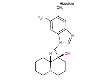 (1R,9aR)-1-[(5,6-dimethyl-1H-benzimidazol-1-yl)methyl]octahydro-2H-quinolizin-1-ol