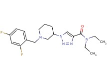 1-[1-(2,4-difluorobenzyl)-3-piperidinyl]-N,N-diethyl-1H-1,2,3-triazole-4-carboxamide