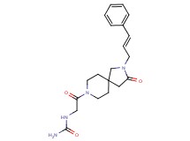 N-(2-oxo-2-{3-oxo-2-[(2E)-3-phenyl-2-propen-1-yl]-2,8-diazaspiro[4.5]dec-8-yl}ethyl)urea
