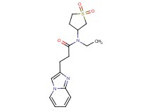 N-(1,1-dioxidotetrahydro-3-thienyl)-N-ethyl-3-imidazo[1,2-a]pyridin-2-ylpropanamide