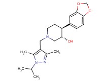 (3S*,4S*)-4-(1,3-benzodioxol-5-yl)-1-[(1-isopropyl-3,5-dimethyl-1H-pyrazol-4-yl)methyl]piperidin-3-ol