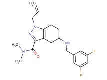 1-allyl-5-[(3,5-difluorobenzyl)amino]-N,N-dimethyl-4,5,6,7-tetrahydro-1H-indazole-3-carboxamide