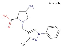 (4S)-4-amino-1-[(3-methyl-1-phenyl-1H-pyrazol-4-yl)methyl]-L-proline