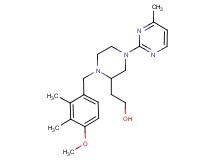 2-[1-(4-methoxy-2,3-dimethylbenzyl)-4-(4-methyl-2-pyrimidinyl)-2-piperazinyl]ethanol