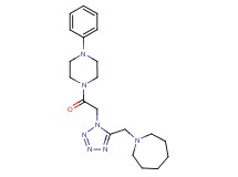 1-({1-[2-oxo-2-(4-phenyl-1-piperazinyl)ethyl]-1H-tetrazol-5-yl}methyl)azepane