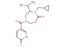 4-(cyclopropylmethyl)-3-isopropyl-1-[(6-oxo-1,6-dihydro-3-pyridinyl)carbonyl]-1,4-diazepan-5-one