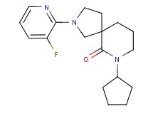 7-cyclopentyl-2-(3-fluoro-2-pyridinyl)-2,7-diazaspiro[4.5]decan-6-one