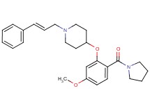 4-[5-methoxy-2-(1-pyrrolidinylcarbonyl)phenoxy]-1-[(2E)-3-phenyl-2-propen-1-yl]piperidine