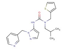 N-isobutyl-N'-[1-(pyridin-3-ylmethyl)-1H-pyrazol-5-yl]-N-(2-thienylmethyl)urea