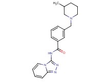 3-[(3-methylpiperidin-1-yl)methyl]-N-[1,2,4]triazolo[4,3-a]pyridin-3-ylbenzamide