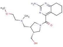 ((3R*,4R*)-1-[(2-amino-5,6,7,8-tetrahydroquinazolin-4-yl)carbonyl]-4-{[(2-methoxyethyl)(methyl)amino]methyl}pyrrolidin-3-yl)methanol