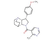 (3R*,3aR*,7aR*)-3-(4-methoxyphenyl)-1-[(4-methylpyrimidin-5-yl)carbonyl]octahydro-4,7-ethanopyrrolo[3,2-b]pyridine