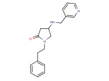 1-(2-phenylethyl)-4-[(3-pyridinylmethyl)amino]-2-pyrrolidinone