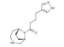 (1S*,6R*)-9-[4-(1H-pyrazol-4-yl)butanoyl]-3,9-diazabicyclo[4.2.1]nonane