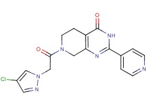 7-[(4-chloro-1H-pyrazol-1-yl)acetyl]-2-pyridin-4-yl-5,6,7,8-tetrahydropyrido[3,4-d]pyrimidin-4(3H)-one