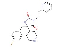 5-(4-fluorobenzyl)-5-(4-piperidinyl)-3-[2-(2-pyridinyl)ethyl]-2,4-imidazolidinedione dihydrochloride
