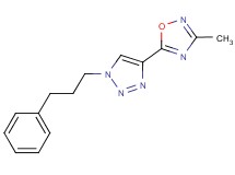 3-methyl-5-[1-(3-phenylpropyl)-1H-1,2,3-triazol-4-yl]-1,2,4-oxadiazole