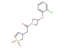 3-(2-chlorophenoxy)-1-[(1,1-dioxido-2,3-dihydro-3-thienyl)acetyl]azetidine