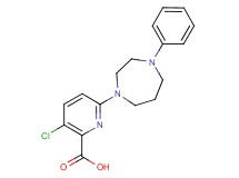 3-chloro-6-(4-phenyl-1,4-diazepan-1-yl)-2-pyridinecarboxylic acid