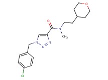 1-(4-chlorobenzyl)-N-methyl-N-[2-(tetrahydro-2H-pyran-4-yl)ethyl]-1H-1,2,3-triazole-4-carboxamide