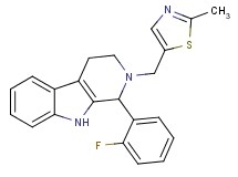 1-(2-fluorophenyl)-2-[(2-methyl-1,3-thiazol-5-yl)methyl]-2,3,4,9-tetrahydro-1H-beta-carboline