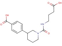 4-(1-{[(3-carboxypropyl)amino]carbonyl}piperidin-3-yl)benzoic acid