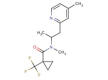 N-methyl-N-[1-methyl-2-(4-methylpyridin-2-yl)ethyl]-1-(trifluoromethyl)cyclopropanecarboxamide