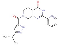 7-[(3-isopropyl-1H-pyrazol-5-yl)carbonyl]-2-pyridin-2-yl-5,6,7,8-tetrahydropyrido[3,4-d]pyrimidin-4(3H)-one