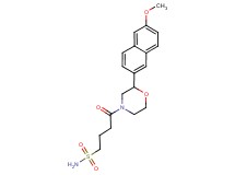 4-[2-(6-methoxy-2-naphthyl)morpholin-4-yl]-4-oxobutane-1-sulfonamide