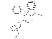 2-(3-benzyl-1-methyl-2-oxo-2,3-dihydro-1H-indol-3-yl)-N-{[1-(hydroxymethyl)cyclobutyl]methyl}acetamide