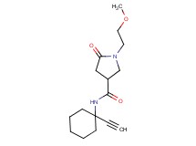 N-(1-ethynylcyclohexyl)-1-(2-methoxyethyl)-5-oxopyrrolidine-3-carboxamide