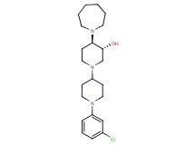 (3R*,4R*)-4-(1-azepanyl)-1'-(3-chlorophenyl)-1,4'-bipiperidin-3-ol