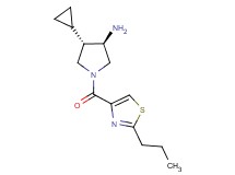(3R*,4S*)-4-cyclopropyl-1-[(2-propyl-1,3-thiazol-4-yl)carbonyl]-3-pyrrolidinamine