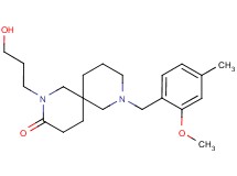 2-(3-hydroxypropyl)-8-(2-methoxy-4-methylbenzyl)-2,8-diazaspiro[5.5]undecan-3-one