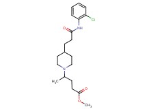 methyl 4-(4-{3-[(2-chlorophenyl)amino]-3-oxopropyl}-1-piperidinyl)pentanoate