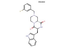 (3S,9aR)-8-(3-fluorobenzyl)-3-(1H-indol-3-ylmethyl)tetrahydro-2H-pyrazino[1,2-a]pyrazine-1,4(3H,6H)-dione