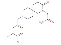 2-[9-(4-chloro-3-fluorobenzyl)-3-oxo-2,9-diazaspiro[5.5]undec-2-yl]acetamide