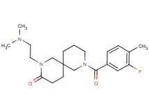 2-[2-(dimethylamino)ethyl]-8-(3-fluoro-4-methylbenzoyl)-2,8-diazaspiro[5.5]undecan-3-one