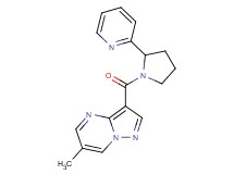 6-methyl-3-[(2-pyridin-2-ylpyrrolidin-1-yl)carbonyl]pyrazolo[1,5-a]pyrimidine