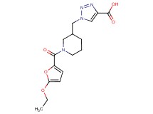 1-{[1-(5-ethoxy-2-furoyl)piperidin-3-yl]methyl}-1H-1,2,3-triazole-4-carboxylic acid