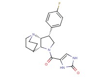 4-{[(3R*,3aR*,7aR*)-3-(4-fluorophenyl)hexahydro-4,7-ethanopyrrolo[3,2-b]pyridin-1(2H)-yl]carbonyl}-1,3-dihydro-2H-imidazol-2-one