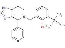 2-tert-butyl-6-[(4-pyridin-4-yl-1,4,6,7-tetrahydro-5H-imidazo[4,5-c]pyridin-5-yl)methyl]phenol