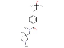 N-[(1,3-dimethyl-3-pyrrolidinyl)methyl]-4-(3-hydroxy-3-methylbutyl)-N-methylbenzamide