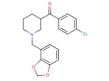 [1-(1,3-benzodioxol-4-ylmethyl)-3-piperidinyl](4-chlorophenyl)methanone