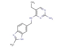 5-ethyl-N~4~-[(2-methyl-1H-benzimidazol-6-yl)methyl]pyrimidine-2,4-diamine